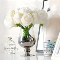 5 Artificial Peonies 1 bunch 5 heads Artificial Peonies Luxurious Weddings