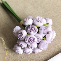 Artificial Camellia Bouquet 27pcs Artificial Camelias Luxurious Weddings