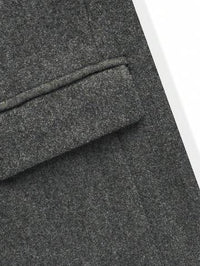 Men's Business Style Solid Color Long Sleeve Knitted Overcoat Men Overcoats Luxurious Weddings