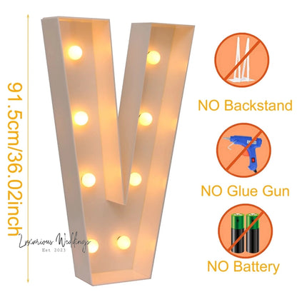 LED Light Frame Box for Events - 91.5CM Giant Size Lighting background Luxurious Weddings