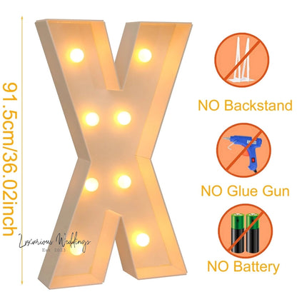 LED Light Frame Box for Events - 91.5CM Giant Size Lighting background Luxurious Weddings