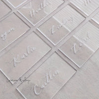 50 Acrylic Place Cards Place Cards Luxurious Weddings