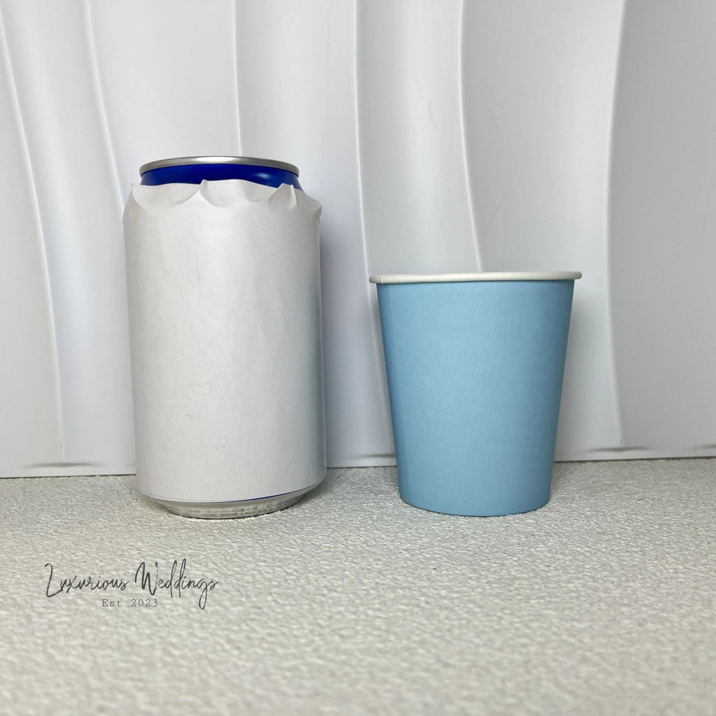 Plastic Party Cups Upgrade Your Party with 50 Blue Paper Cups Plastic Disposable Cups Luxurious Weddings