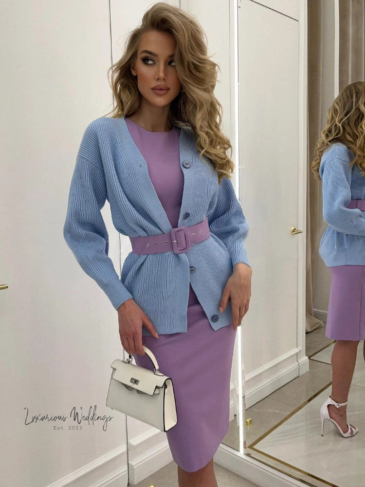 Lilac Purple Bandage Dress Bandage Dress Luxurious Weddings