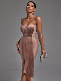 Tassel Bandage Dress | Luxurious Weddings Tassal Bandage Dress Luxurious Weddings