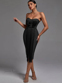 Tassel Bandage Dress | Luxurious Weddings Tassal Bandage Dress Luxurious Weddings