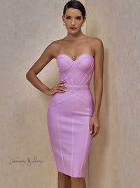 Sexy Lilac Bandage Dress - 2022 Summer Collection Bandage Dress Luxurious Weddings