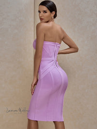 Sexy Lilac Bandage Dress - 2022 Summer Collection Bandage Dress Luxurious Weddings