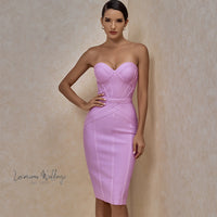 Sexy Lilac Bandage Dress - 2022 Summer Collection Bandage Dress Luxurious Weddings