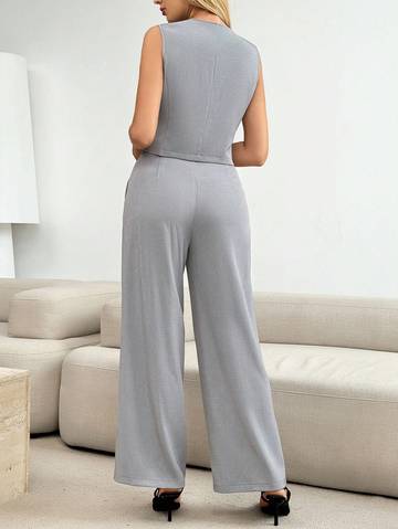 Women's Elegant Solid Color Commuter Suit For Summer Luxurious Weddings