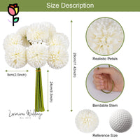 Faux Chrysanthemum Ball Bouquet - By Luxurious Chrysanthemum's Luxurious Weddings