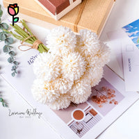 Faux Chrysanthemum Ball Bouquet - By Luxurious Chrysanthemum's Luxurious Weddings