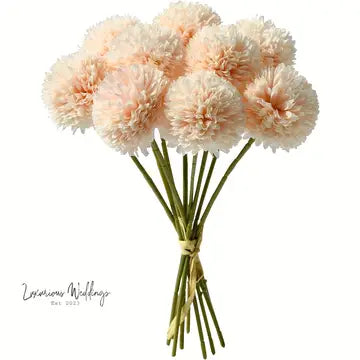 Faux Chrysanthemum Ball Bouquet - By Luxurious Chrysanthemum's Luxurious Weddings