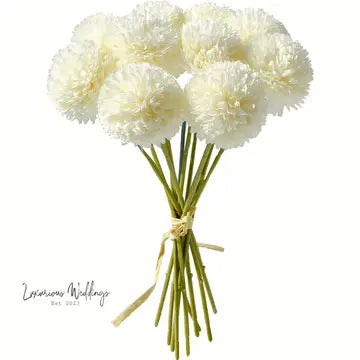 Faux Chrysanthemum Ball Bouquet - By Luxurious Chrysanthemum's Luxurious Weddings