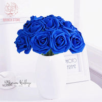 25/30Pcs Artificial Sapphire Blue Roses By Luxurious Artificial Flowers Luxurious Weddings