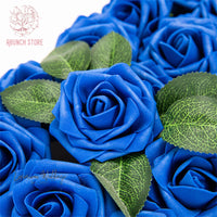 25/30Pcs Artificial Sapphire Blue Roses By Luxurious Artificial Flowers Luxurious Weddings