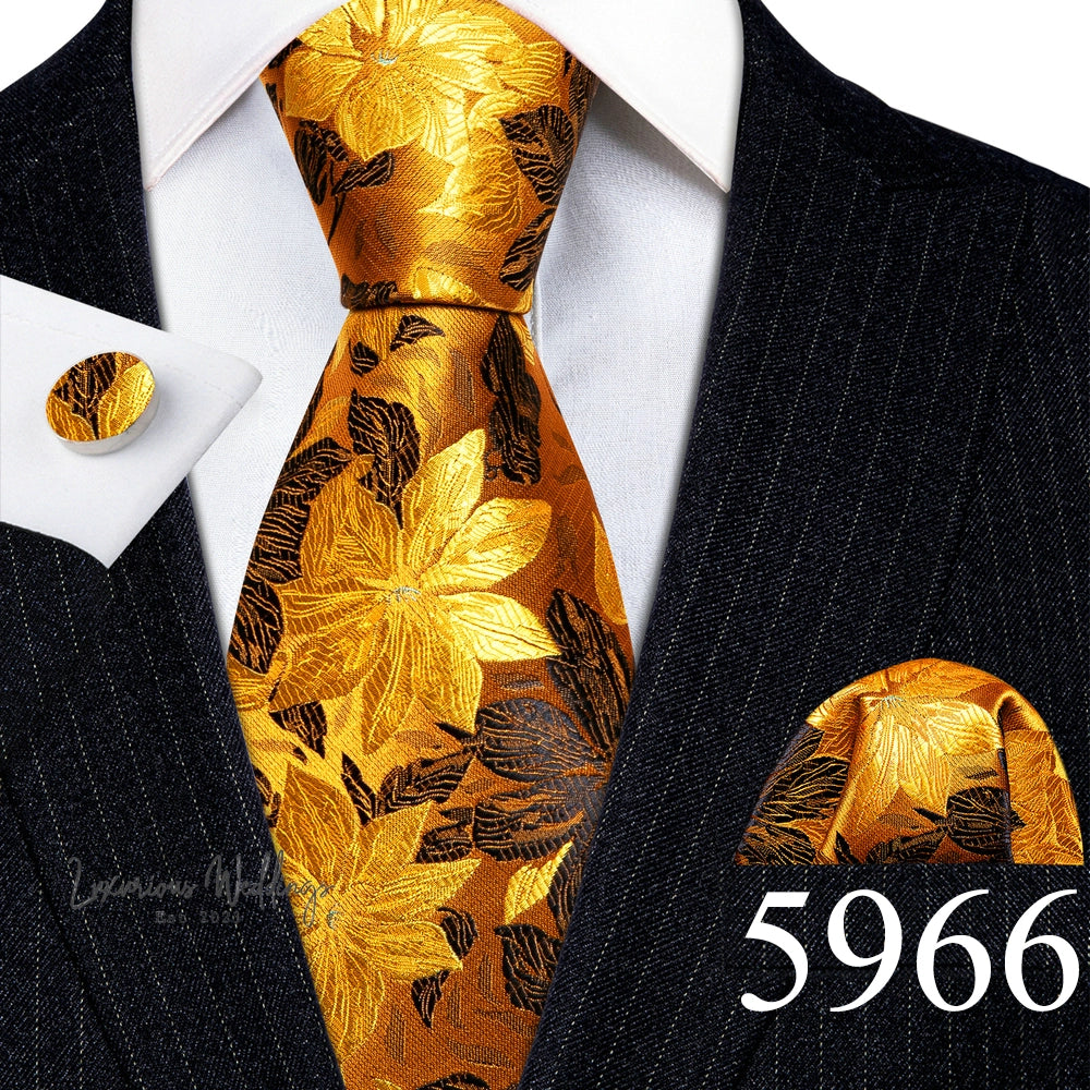 Barry·Wang Blue Green Teal Leaves Neck Tie Set By Luxurious Mens Ties Luxurious Weddings