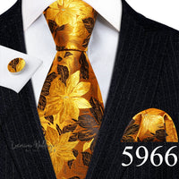 Barry·Wang Blue Green Teal Leaves Neck Tie Set By Luxurious Mens Ties Luxurious Weddings