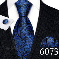 Barry·Wang Blue Green Teal Leaves Neck Tie Set By Luxurious Mens Ties Luxurious Weddings