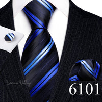Barry·Wang Blue Green Teal Leaves Neck Tie Set By Luxurious Mens Ties Luxurious Weddings