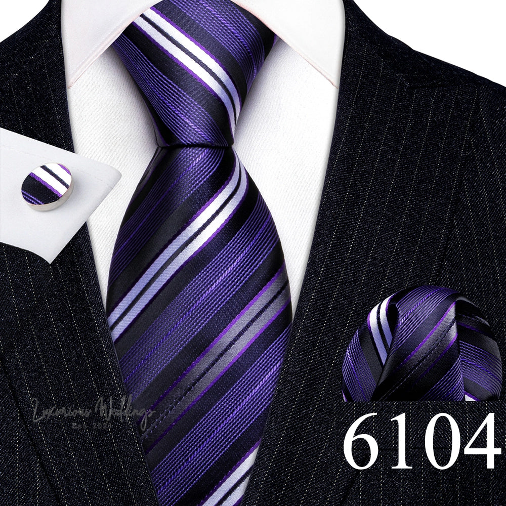 Barry·Wang Blue Green Teal Leaves Neck Tie Set By Luxurious Mens Ties Luxurious Weddings