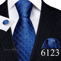Barry·Wang Blue Green Teal Leaves Neck Tie Set By Luxurious Mens Ties Luxurious Weddings