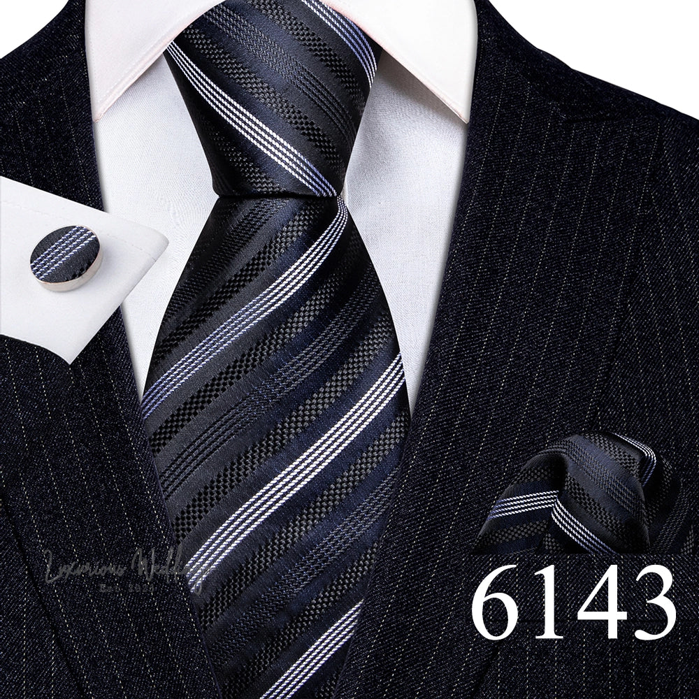 Barry·Wang Blue Green Teal Leaves Neck Tie Set By Luxurious Mens Ties Luxurious Weddings