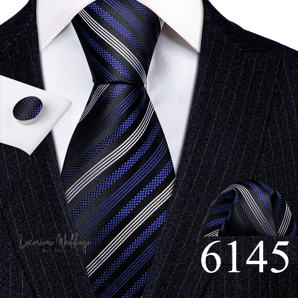 Barry·Wang Blue Green Teal Leaves Neck Tie Set By Luxurious Mens Ties Luxurious Weddings
