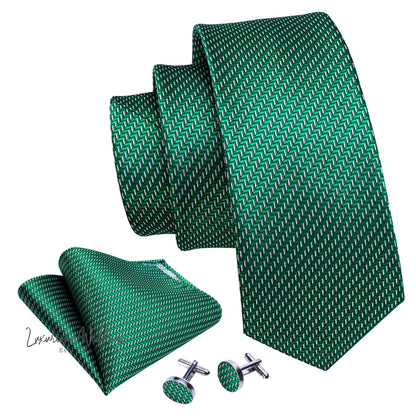 Olive Green Tie Set Necktie set Luxurious Weddings