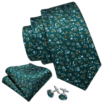 Olive Green Tie Set Necktie set Luxurious Weddings