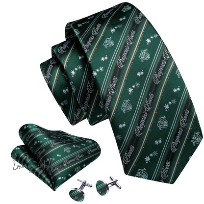 Olive Green Tie Set Necktie set Luxurious Weddings
