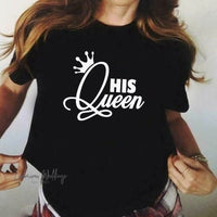 Couples Crown Print Tee Set Couples Tshirts Luxurious Weddings