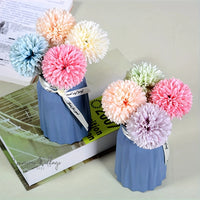 5pcs Artificial Chrysanthemum Ball Flowers Chrysanthemum Flowers Luxurious Weddings