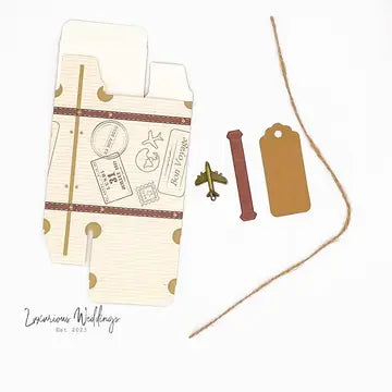 Elegant Travel Suitcase Candy Boxes Party Favors Luxurious Weddings