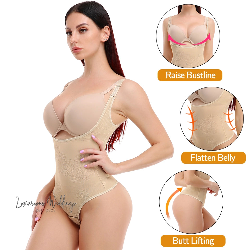 Seamless Tummy Control Bodysuit Waist Trainer Shapewear Luxurious Weddings