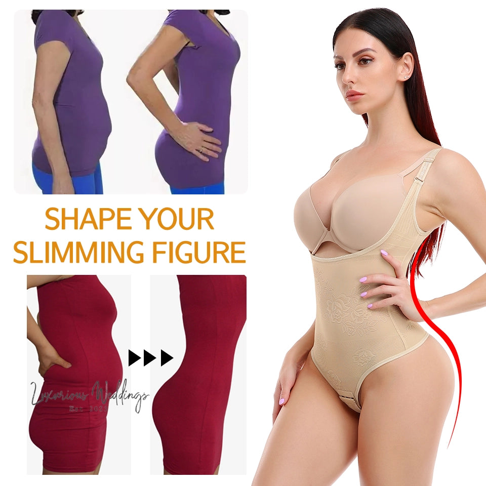 Seamless Tummy Control Bodysuit Waist Trainer Shapewear Luxurious Weddings