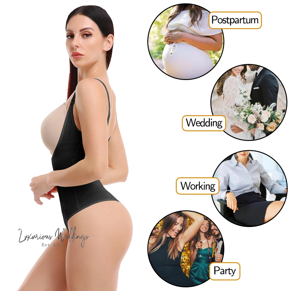 Seamless Tummy Control Bodysuit Waist Trainer Shapewear Luxurious Weddings