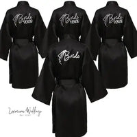 Team Bride Satin Robe Robe Sets Luxurious Weddings