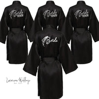 Team Bride Satin Robe Robe Sets Luxurious Weddings