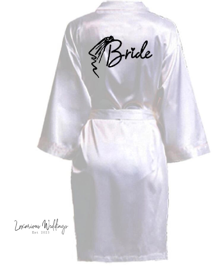 Team Bride Satin Robe Robe Sets Luxurious Weddings