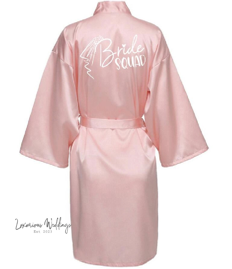 Team Bride Satin Robe Robe Sets Luxurious Weddings