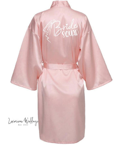 Team Bride Satin Robe Robe Sets Luxurious Weddings