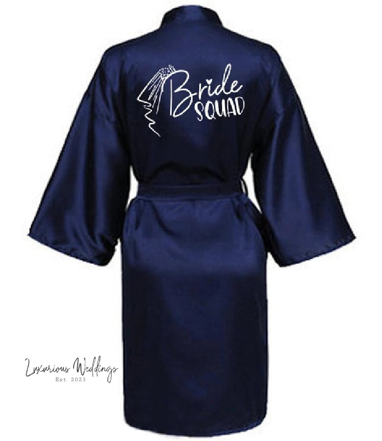 Team Bride Satin Robe Robe Sets Luxurious Weddings