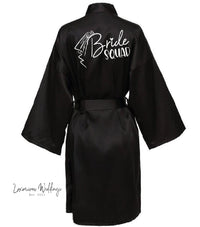 Team Bride Satin Robe Robe Sets Luxurious Weddings