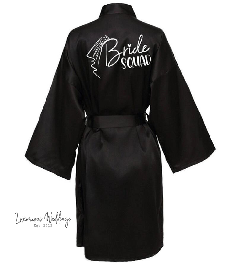 Team Bride Satin Robe Robe Sets Luxurious Weddings