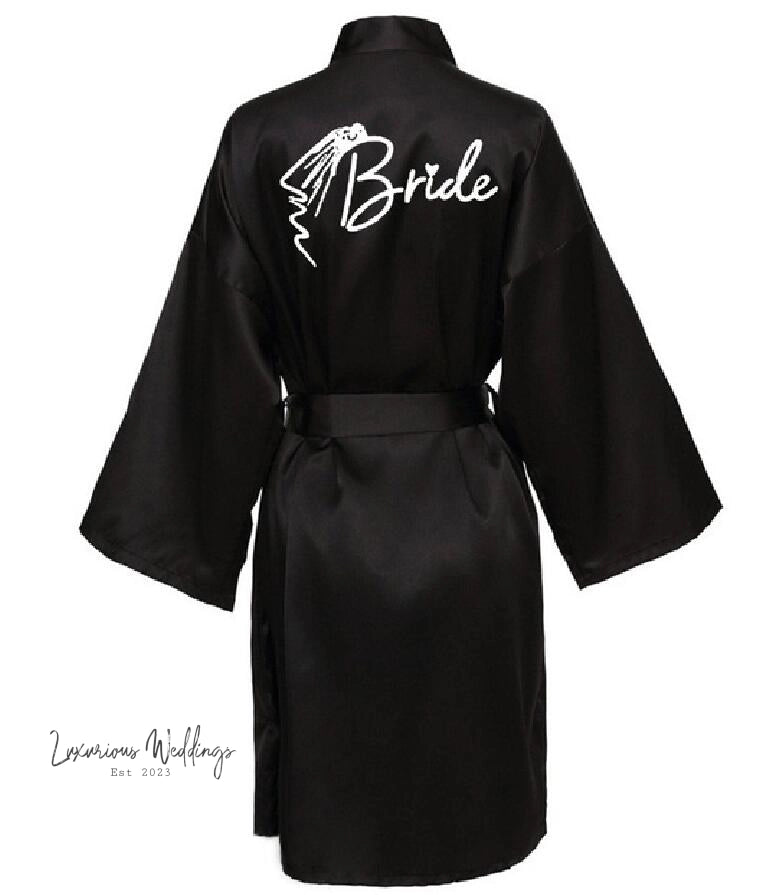 Team Bride Satin Robe Robe Sets Luxurious Weddings