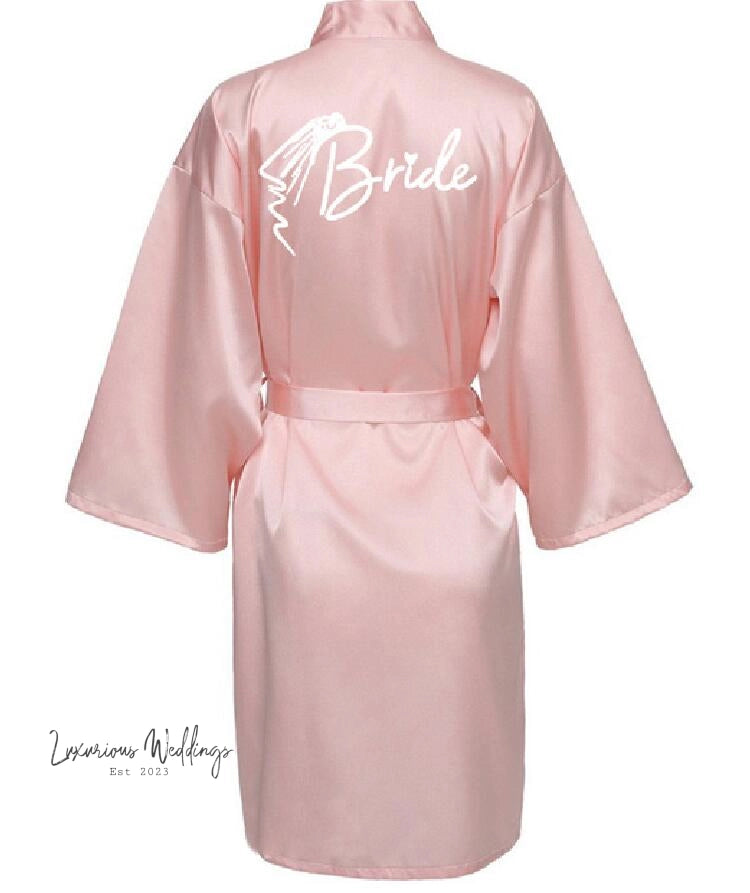 Team Bride Satin Robe Robe Sets Luxurious Weddings
