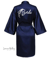 Team Bride Satin Robe Robe Sets Luxurious Weddings