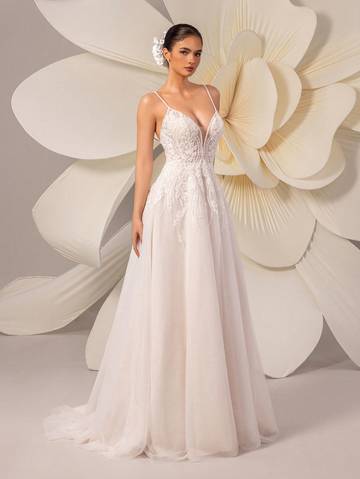 Women's Solid Color Simple Casual Spaghetti Strap Dress Wedding Dresses Luxurious Weddings