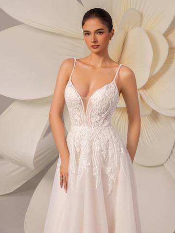 Women's Solid Color Simple Casual Spaghetti Strap Dress Wedding Dresses Luxurious Weddings
